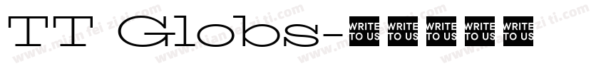 TT Globs字体转换